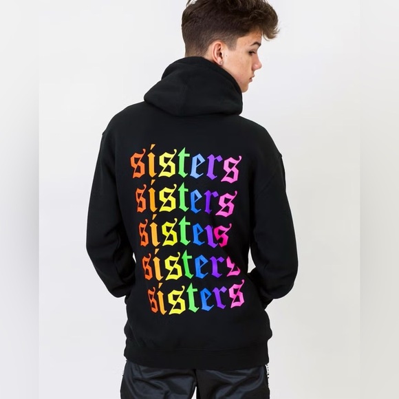James Charles SISTERS Rainbow Hoodie Pullover Unisex Adult Size Med - Picture 1 of 9